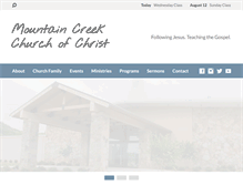 Tablet Screenshot of mtncreekcoc.com